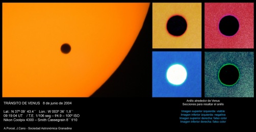 El halo alrededor del disco planetario de Venus – A.Porcel, J.Cano